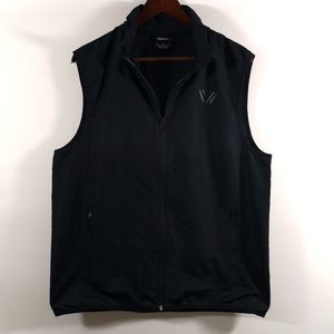 NWOT Men's Medium Peak Velocity Running Vest. Black w/ Mesh Lining, Size Medium